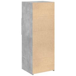 Berkfield Home Highboard Concrete Grey 45x42.5x124 cm Engineered Wood - thumbnail 6