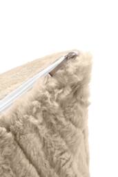 Living and Home Cozy Ultra Soft Textured Duvet Cover Set in Medium Beige - Size: Single - thumbnail 6
