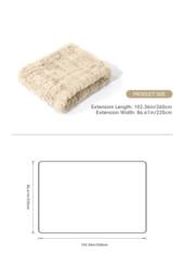 Living and Home Cozy Ultra Soft Textured Duvet Cover Set in Medium Beige - Size: Single - thumbnail 8