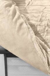 Living and Home Cozy Ultra Soft Textured Duvet Cover Set in Medium Beige - Size: Single - thumbnail 4