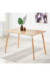 Life Interiors 'Halo' 4 or 6 Seating Dining Table Single in Light Beige - thumbnail 2