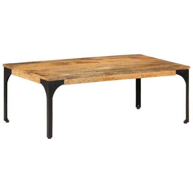 Berkfield Home Coffee Table 100x55x35 cm Solid Wood Mango in Brown - Size: 100 x 55 x 35 cm - image 1