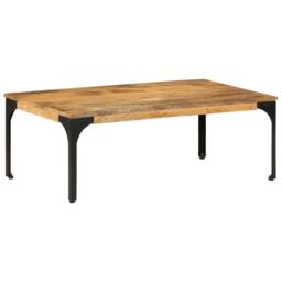 Berkfield Home Coffee Table 100x55x35 cm Solid Wood Mango in Brown - Size: 100 x 55 x 35 cm - thumbnail 1