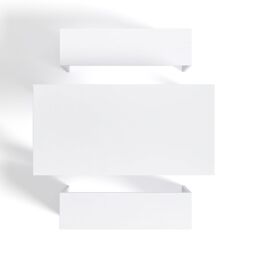 Living and Home 3Pcs Set Modern White Dining Room Table and Benches Dining Set Furniture - thumbnail 6