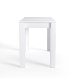Living and Home 3Pcs Set Modern White Dining Room Table and Benches Dining Set Furniture - thumbnail 9