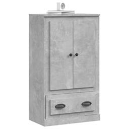 Berkfield Home Highboard Concrete Grey 60x35.5x103.5 cm Engineered Wood - thumbnail 4