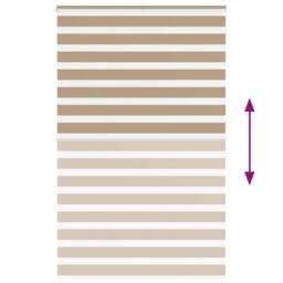 Berkfield Home Elegant Zebra Blind Sand Brown 150x230 cm Fabric Width 145.9 cm P - thumbnail 5
