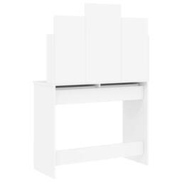 Berkfield Home Beautiful Dressing Table with Mirror White 96x39x142 cm - Size: 96 x 39 x 142 cm - thumbnail 7