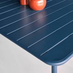 sweeek 6-8 seater rectangular steel garden table in Dark Blue - thumbnail 5