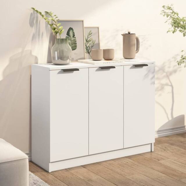 Berkfield Home Sideboard White 90.5x30x70 cm Engineered Wood - image 1
