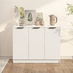 Berkfield Home Sideboard White 90.5x30x70 cm Engineered Wood - thumbnail 2