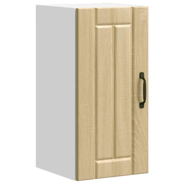 Berkfield Home Kitchen Wall Cabinet Lucca Sonoma Oak Engineered Wood in Brown - image 1