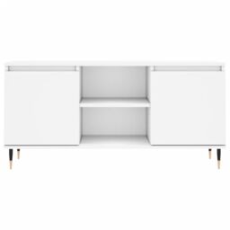 Berkfield Home TV Cabinet White 104x35x50 cm Engineered Wood - Size: 104 x 35 x 50 cm - thumbnail 5