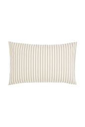 Helena Springfield 'Ticking Stripe' Cotton Duvet Cover Set in Grey - Size: Super King - thumbnail 3