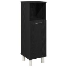 Berkfield Home Bathroom Cabinet Black Oak Engineered wood with black oak finish - thumbnail 2