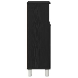 Berkfield Home Bathroom Cabinet Black Oak Engineered wood with black oak finish - thumbnail 8