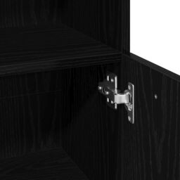 Berkfield Home Bathroom Cabinet Black Oak Engineered wood with black oak finish - thumbnail 9