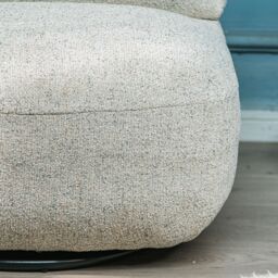 Nordlys Swivel Scandinavian Design Armchair in Grey - thumbnail 4
