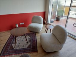 Nordlys Swivel Scandinavian Design Armchair in Grey - thumbnail 9