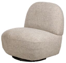 Nordlys Swivel Scandinavian Design Armchair in Grey - thumbnail 1