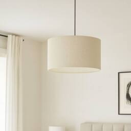 CGC Lighting Petra 45cm Large White Boucle Ceiling or Table Lamp Shade in Natural White - thumbnail 5