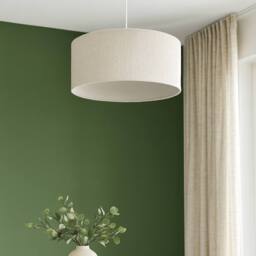 CGC Lighting Petra 45cm Large White Boucle Ceiling or Table Lamp Shade in Natural White - thumbnail 6
