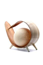 KDMD Natural Coconut Loop Lamp - Rustic Tropical Decor Light - thumbnail 1
