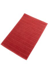 CHRISTY 'Signum' Heavyweight 100% Combed Cotton Bath Mat in Light Red