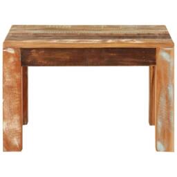 Berkfield Home Coffee Table 55x55x35 cm Solid Wood Reclaimed - Size: 55 x 55 x 35 cm - thumbnail 1