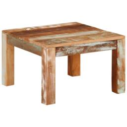 Berkfield Home Coffee Table 55x55x35 cm Solid Wood Reclaimed - Size: 55 x 55 x 35 cm - thumbnail 9