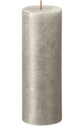 KDMD Bolsius Rustic Champagne Shimmer Metallic Candle 190mm x 68mm in Grey - thumbnail 2