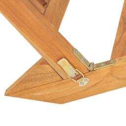 Berkfield Home Sun Lounger Solid Teak Wood in Brown - thumbnail 7