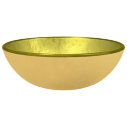 Berkfield Home Basin Tempered Glass 35x12 cm Gold - thumbnail 2