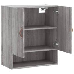 Berkfield Home Wall Cabinet Grey Sonoma 60x31x70 cm Engineered Wood - Size: 60 x 31 x 70 cm - thumbnail 6