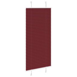 Berkfield Home Pleated Blind Bordeaux Red 60x150 cm Fabric Width 59.4 cm Polyester - thumbnail 3