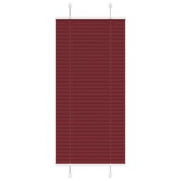 Berkfield Home Pleated Blind Bordeaux Red 60x150 cm Fabric Width 59.4 cm Polyester