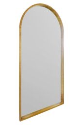 "MirrorOutlet Solid Oak Framed Arched Leaner Wall Mirror 79"" X 39"" (200CM X 100CM) in Beige - Size: 1 Pack" - thumbnail 5