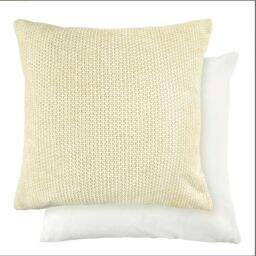 New Edge Blinds Pica Collection Cushion Cover in Cream - Size: 43 cm x 43 cm
