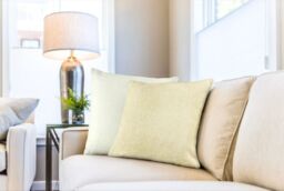 New Edge Blinds Pica Collection Cushion Cover in Cream - Size: 43 cm x 43 cm - thumbnail 2