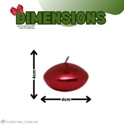 red floating candles set of 6 - thumbnail 4