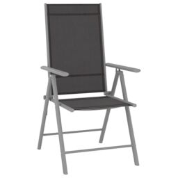 Berkfield Home 9 Piece Garden Lounge Set Black & Silver - thumbnail 2