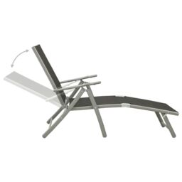 Berkfield Home 9 Piece Garden Lounge Set Black & Silver - thumbnail 6