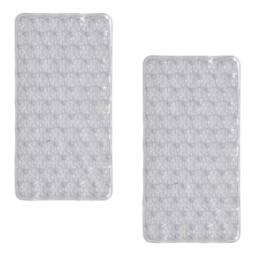 Showerdrape Laguna Anti Slip PVC Bath Mat 68cm x 37cm - 2 Set in Clear - Size: 68 cm x 37 cm - thumbnail 6