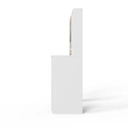 GFW Maeve Sliding Mirror Dressing Table With Hidden Storage in White - thumbnail 9