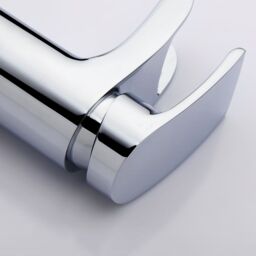 Nes Home Chrome Cloakroom Waterfall Basin Mono Mixer Tap Brass with Waste in Silver - thumbnail 2