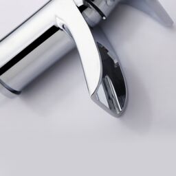 Nes Home Chrome Cloakroom Waterfall Basin Mono Mixer Tap Brass with Waste in Silver - thumbnail 3