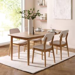 Cheshire Sorella Premium White Boucle Upholstered Dining Chairs - Set of 2 - thumbnail 7