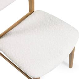 Cheshire Sorella Premium White Boucle Upholstered Dining Chairs - Set of 2 - thumbnail 5