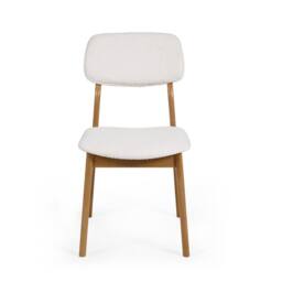 Cheshire Sorella Premium White Boucle Upholstered Dining Chairs - Set of 2 - thumbnail 3