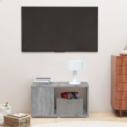 Berkfield Home TV Cabinet Grey Sonoma 60x24x32cm Engineered Wood - Size: 60 x 24 x 32 cm - thumbnail 1